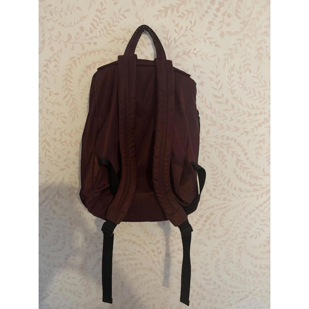 Rebecca Minkoff Maroon Nylon Backpack Pocket Drawstring - Picture 7 of 9